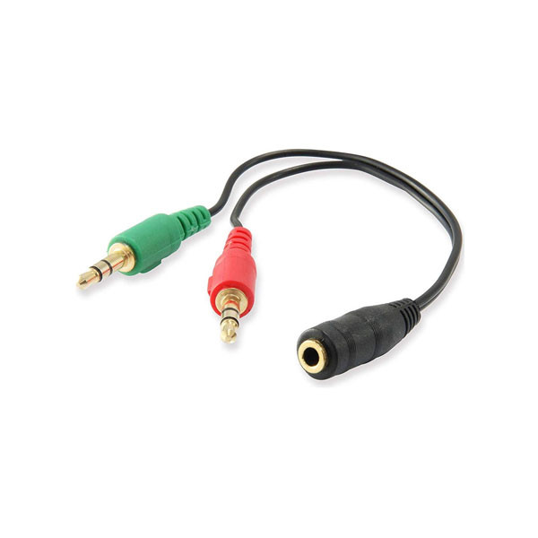 Adaptador de audio Ewent Jack 3.5mm a Jack 3.5mm X2 F/MM EC1642 425900 - 1