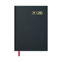 Agenda 2026 A5 día vista negra 426728