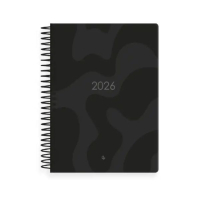 Agenda 2026 A5 espiral día vista - negro 426737