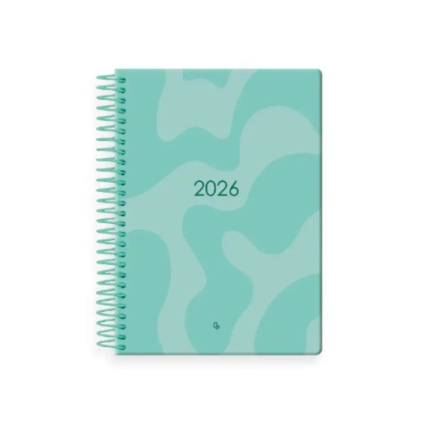 Agenda 2026 A5 espiral día vista turquesa 426735 Agenda 2026 A5 espiral día vista turquesa 426735 - 1