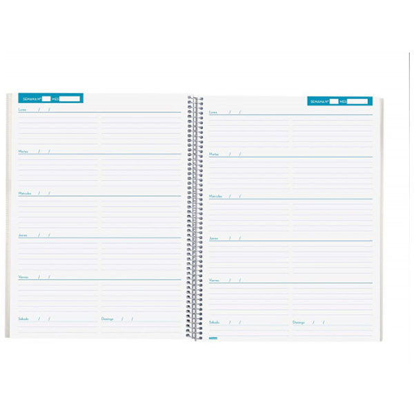 Agenda Docente A4+ Semana Vista (Permanente) - Personalizable 426342 - 3