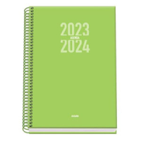 Agenda Escolar A5 Semana Vista (2023-2024) - Verde 51142 426205