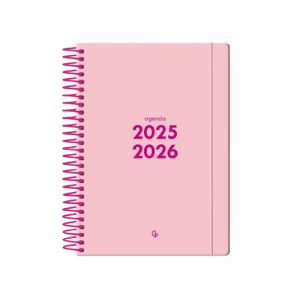 Agenda escolar A5 día página (2025-2026) - Rosa LP549 426618 - 1