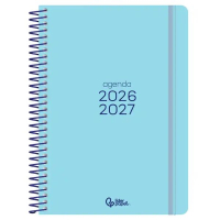 Agenda escolar A5 día página (2026- 2027) - Azul 426896
