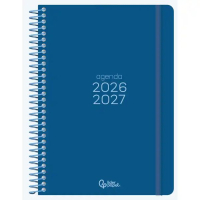 Agenda escolar A5 día página (2026- 2027) - Azul marino 426895