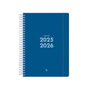 Agenda escolar A5 dia página (2025-2026) - Azul oscuro LP545 426616 - 1