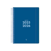 Agenda escolar A5 dia página (2025-2026) - Azul oscuro LP545 426616