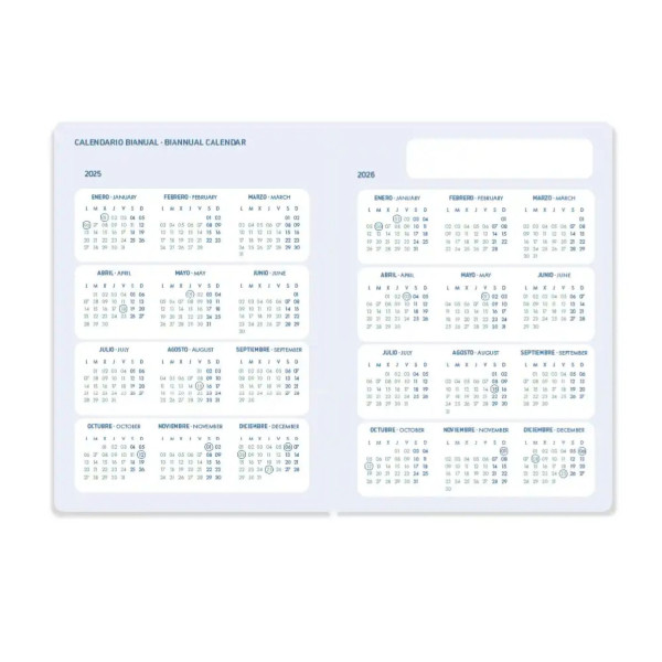 Agenda escolar A5 dia página (2025-2026) - Morada LP563 426620 - 3