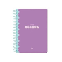 Agenda escolar A5 dia página (2025-2026) - Morada LP563 426620