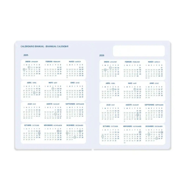 Agenda escolar A5 dia página (2025-2026) - Negra LP542 426615 - 3