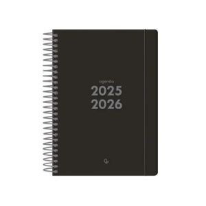 Agenda escolar A5 dia página (2025-2026) - Negra LP542 426615 - 1