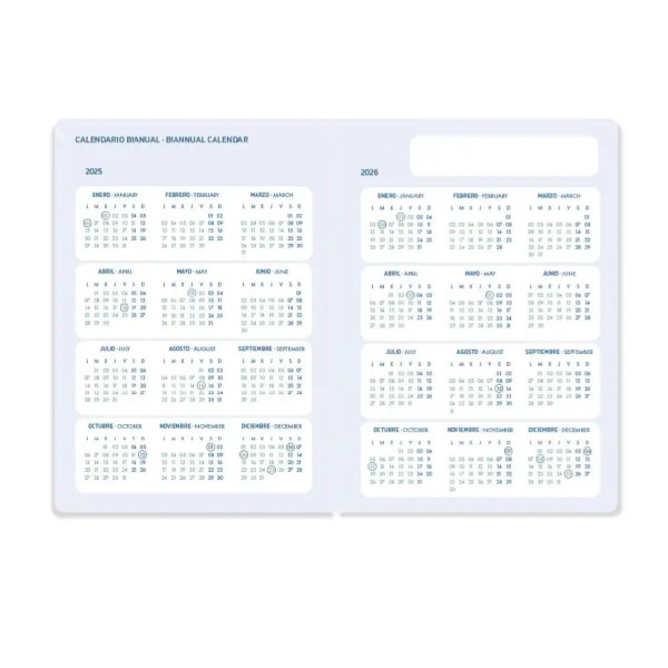 Agenda escolar A5 dia página (2025-2026) - Rojo LP544 426617 - 3