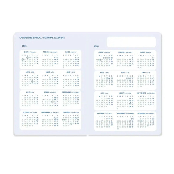 Agenda escolar A5 dia página (2025-2026) - Verde pastel LP546 426614 - 3