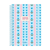 Agenda escolar A5 semana (2026-2027) - Azul corazones 426921 - 1
