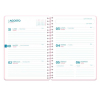 Agenda escolar A5 semana (2026-2027) - Rosa corazones 426922 - 2