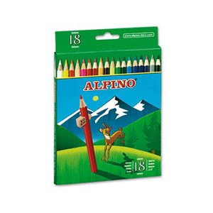 Alpino 010656 Caja de 18 lápices de colores  425010 - 1
