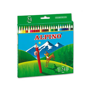 Alpino 010658 Caja de 24 lápices de colores  425011 - 1