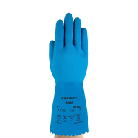 Ansell AlphaTec 87-029 Guante de caucho natural azul talla 9/L (12 pares) 18602509 SSA07000