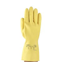 Ansell AlphaTec 87-063 Guante de caucho natural amarillo talla 8/M (12 pares) 18609008 SSA07008