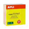 Apli Bloc de Notas de colores (75x75mm) - 100 hojas 427349 - 1