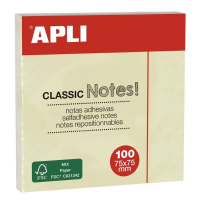 Apli Classic Block de notas amarillas (75 x 75mm ) - 100 hojas 427351