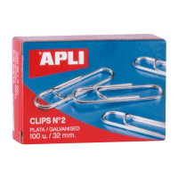 Apli Clips galvanizados de 32 mm 100 unidades 427359
