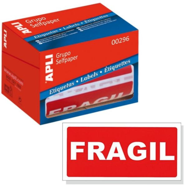 Apli Frágil Pegatinas 200 etiquetas 427483 - 1