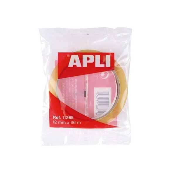 Apli cinta adhesiva transparente 12mm x 66m 427353 - 1