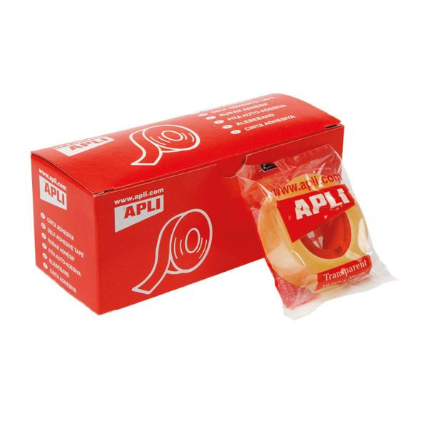 Apli cinta adhesiva transparente 19 mm x 33 m 427352 - 1