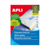 Apli etiquetas 105 x 74mm blancas 800 etiquetas 427476
