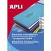 Apli etiquetas 210 x 297 mm transparentes resistentes 20 etiquetas 427469 - 1