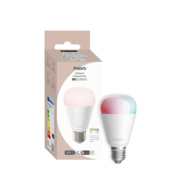 Aqara E27 bombilla inteligente pera A60 RGB con Zigbee LAQ00082 - 1