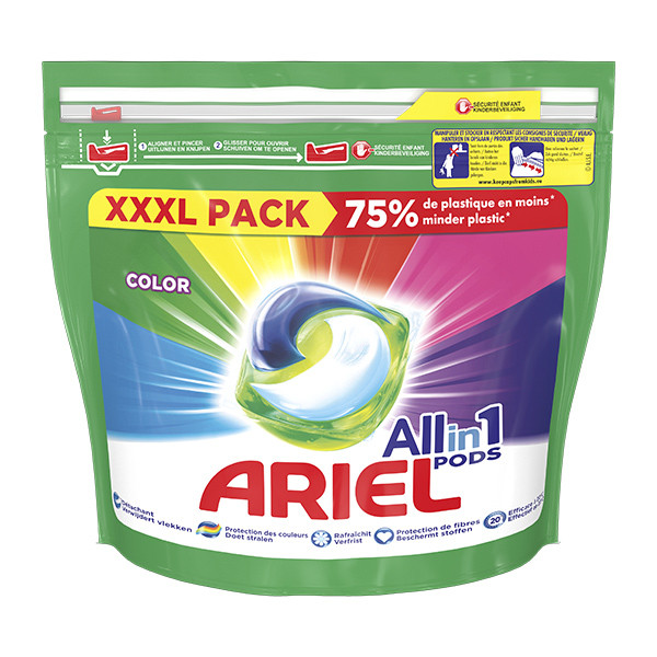 Ariel Detergente Color Todo en 1 | 70 cápsulas + 2 gratis SAR00077 - 1