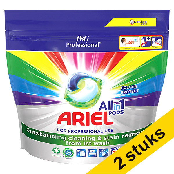 Pack Ahorro: 2x Ariel All-in-one Professional Color detergente en cápsulas  (70 lavados) SAR05215 - 1