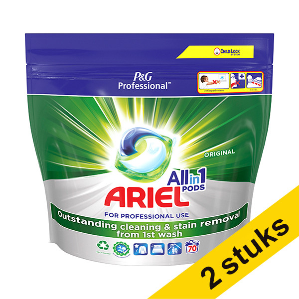 Pack Ahorro: 2x Ariel All-in-one Professional Regular detergente en cápsulas  (70 lavados) SAR05213 - 1