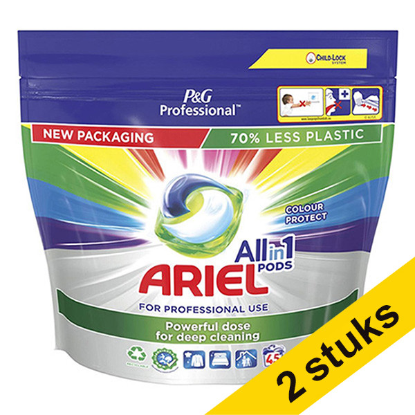 Ariel Professional Detergente Color Todo en 1 - 45 cápsulas | Pack 2 uds SAR05139 - 1