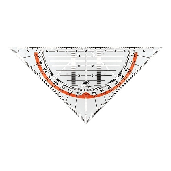 Aristo GeoCollege Escuadra con transportador de 16 cm 206717 - 1