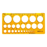 Aristo Plantilla para circulos | 1 - 36 mm | 25 circulos 206842