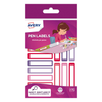 Avery Family RESM30F Etiquetas mini 50 x 10 mm surtidas rojo/morado (30 unidades) RESM30F 212798