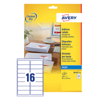 Avery J8162-10 99 Etiquetas de dirección 1 x 33,9 mm (160 etiquetas) J8162-10 212630