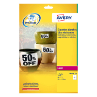 Avery L4774-20 Etiquetas resistentes a la intemperie A4 99,1 x 139 mm blancas (80 etiquetas) L4774-20 212432