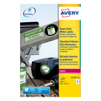 Avery L4776-20 Etiquetas resistentes a la intemperie A4 99,1 x 42,3 mm blancas (240 etiquetas) L4776-20 212428