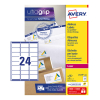 Avery L7159-100 Etiquetas de dirección A4 63,5 x 33,9 mm — 24 por hoja | Pack 100 hojas 212102 - 1