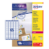 Avery L7651-100 Etiquetas de dirección A4 38 x 21,2 mm — 65 por hoja | Pack 100 hojas 212100 - 1