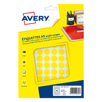 Avery PET15J gomets de 15 mm amarillos (960 etiquetas) AV-PET15J 212715