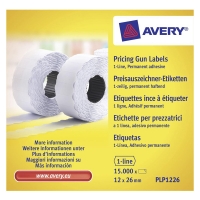 Avery PLP1226 etiquetas de precios 26 x 12 mm (15.000 etiquetas) AV-PLP1226 212665