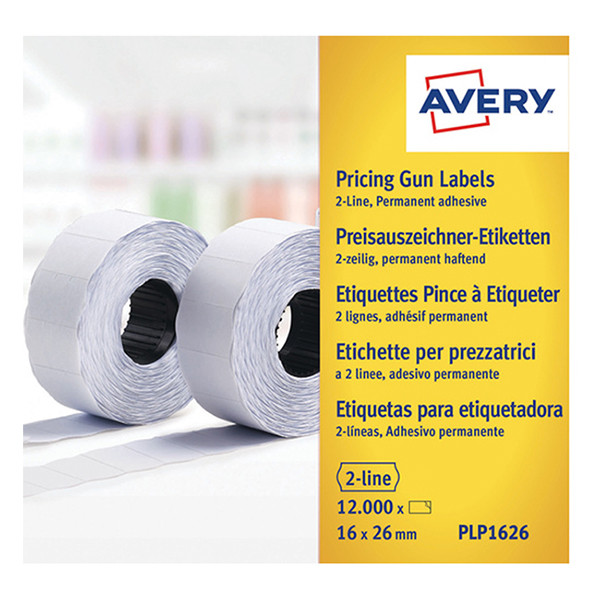 Avery PLP1626 etiquetas de precios 26 x 16 mm (12.000 etiquetas)