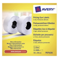 Avery PLP1626 etiquetas de precios 26 x 16 mm (12.000 etiquetas) AV-PLP1626 212666