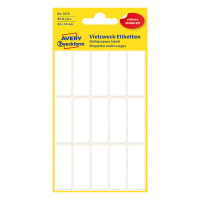 Avery Zweckform 3076 Etiquetas multifuncionales 38 x 14 mm blancas (90 etiquetas) 3076 212176