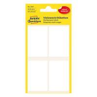 Avery Zweckform 3087 Etiquetas multifuncionales 54 x 35 mm blancas (24 etiquetas) 3087 212196